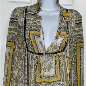 Chic Ladies Peasant Blouse Size Small